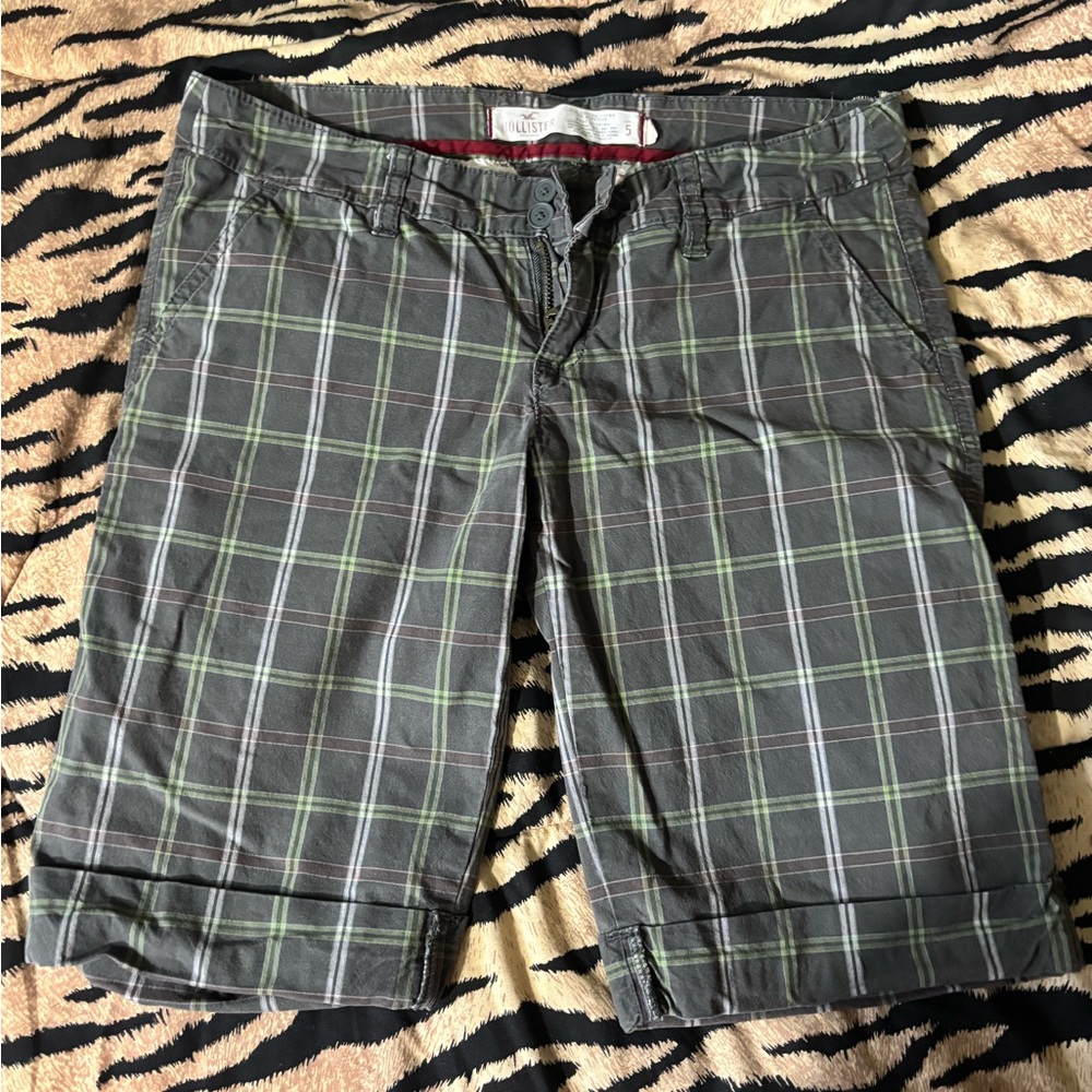 Y2K Vintage Hollister Super Low-Rise Plaid Shorts